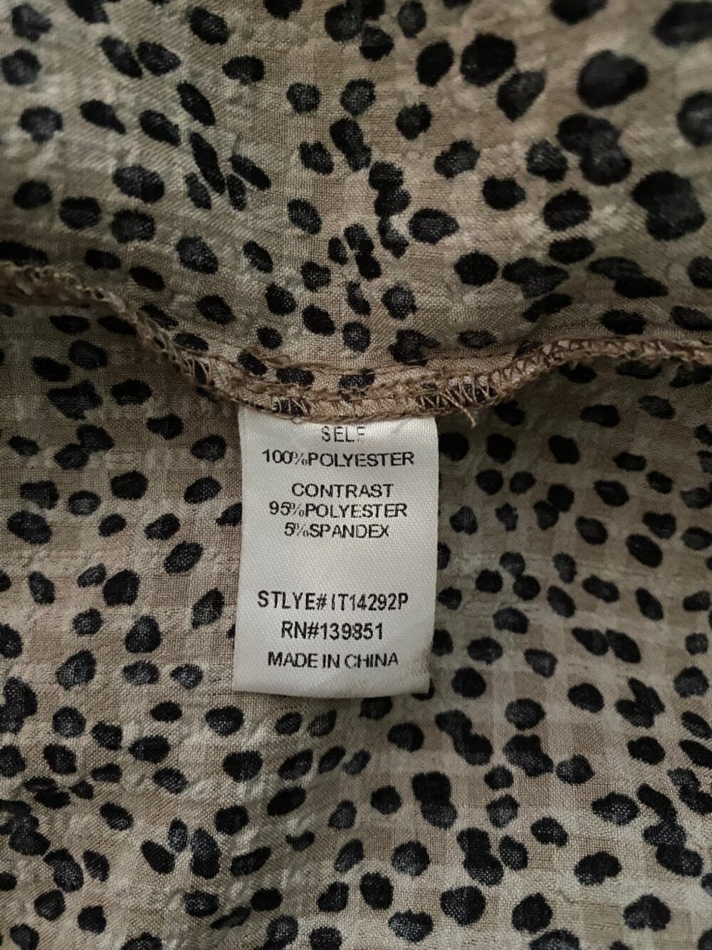 ODDI - Leopard Print Embroidered Floral Babydoll Tunic Top - size 3XL - Picture 7 of 9